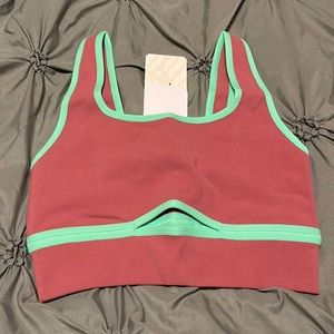 Mauve Fabletics Rylie sculptknit bra